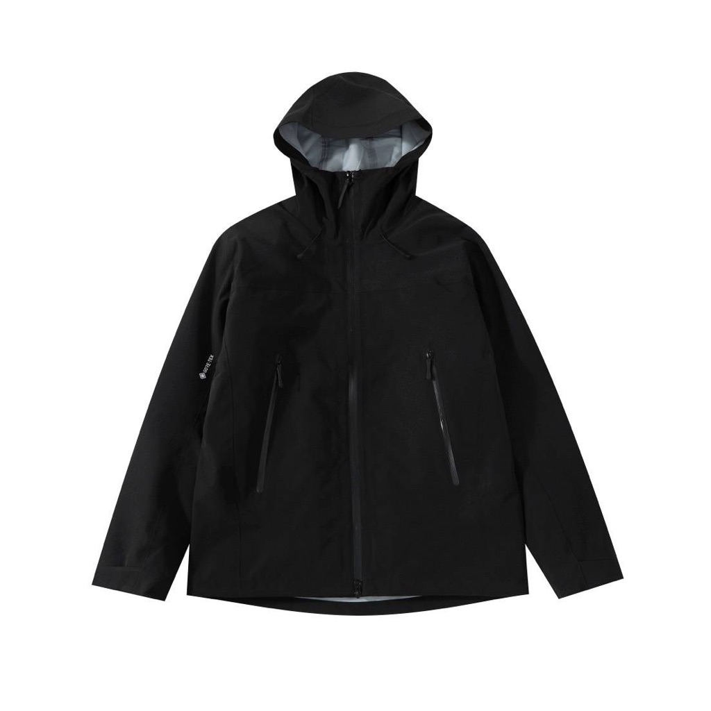 Men's Sleek Black Hooded Puffer Jacket